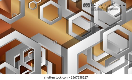 Modern geometric abstract vector templates wood color compositions. Vector illustration