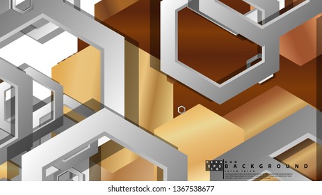 Modern geometric abstract vector templates wood color compositions. Vector illustration