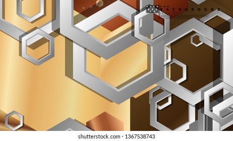 Modern geometric abstract vector templates wood color compositions. Vector illustration
