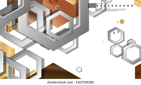 Modern geometric abstract vector templates wood color compositions. Vector illustration