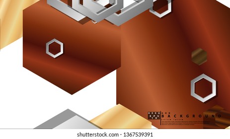 Modern geometric abstract vector templates wood color compositions. Vector illustration