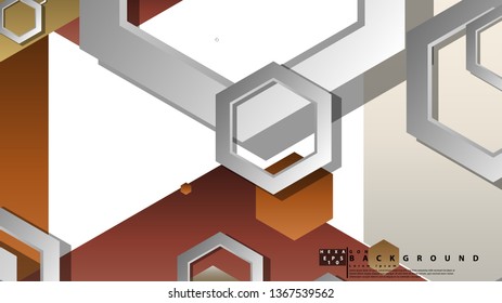 Modern geometric abstract vector templates stone and brick color compositions. Vector illustration