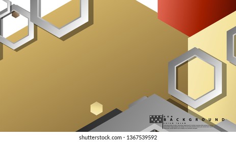 Modern geometric abstract vector templates stone and brick color compositions. Vector illustration