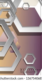 Modern geometric abstract vector templates stone and brick color compositions. Vector illustration
