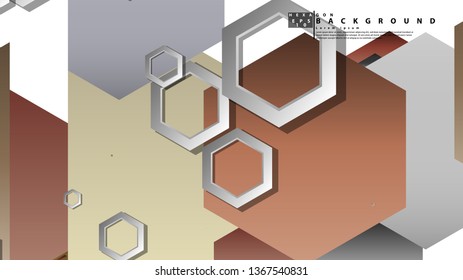 Modern geometric abstract vector templates stone and brick color compositions. Vector illustration