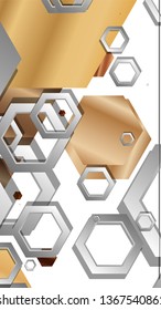 Modern geometric abstract vector templates wood color compositions. Vector illustration