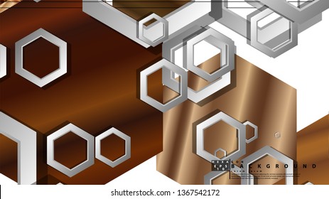 Modern geometric abstract vector templates wood color compositions. Vector illustration