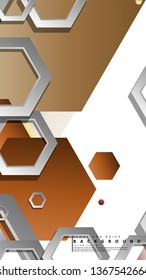 Modern geometric abstract vector templates stone and brick color compositions. Vector illustration