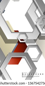 Modern geometric abstract vector templates stone and brick color compositions. Vector illustration