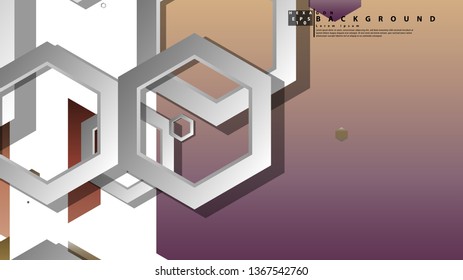 Modern geometric abstract vector templates stone and brick color compositions. Vector illustration