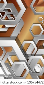 Modern geometric abstract vector templates wood color compositions. Vector illustration