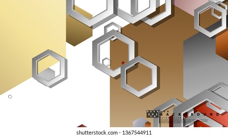 Modern geometric abstract vector templates stone and brick color compositions. Vector illustration