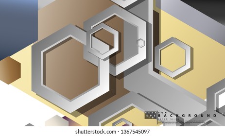 Modern geometric abstract vector templates stone and brick color compositions. Vector illustration