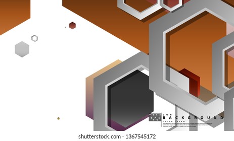 Modern geometric abstract vector templates stone and brick color compositions. Vector illustration