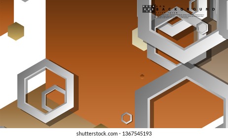 Modern geometric abstract vector templates stone and brick color compositions. Vector illustration