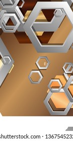 Modern geometric abstract vector templates wood color compositions. Vector illustration