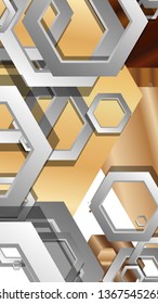 Modern geometric abstract vector templates wood color compositions. Vector illustration