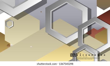 Modern geometric abstract vector templates stone and brick color compositions. Vector illustration