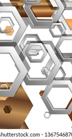 Modern geometric abstract vector templates wood color compositions. Vector illustration