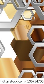 Modern geometric abstract vector templates wood color compositions. Vector illustration