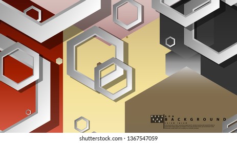 Modern geometric abstract vector templates stone and brick color compositions. Vector illustration