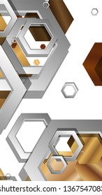Modern geometric abstract vector templates wood color compositions. Vector illustration