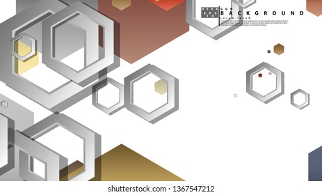 Modern geometric abstract vector templates stone and brick color compositions. Vector illustration