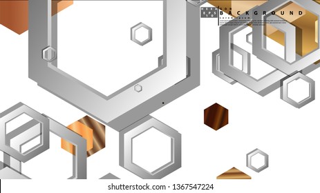 Modern geometric abstract vector templates wood color compositions. Vector illustration