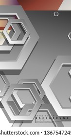 Modern geometric abstract vector templates stone and brick color compositions. Vector illustration