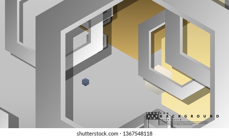 Modern geometric abstract vector templates stone and brick color compositions. Vector illustration