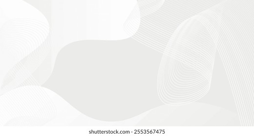 Modern Geometric Abstract in white and grey. Modern and Creative Trend Design in