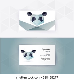  Modern Geometric Animal Business-Card Set | EPS10 Vector Design