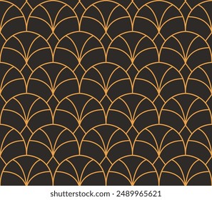 Modern geometric art deco seamless pattern. Trendy abstract background. Vector illustration for print, fabric, surface, textile.