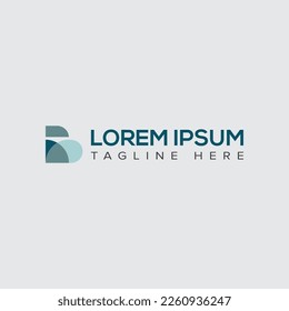 A Modern Geometric B letter logo with love sign