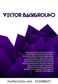Modern geometric background. Abstract backtop. Web design background. 