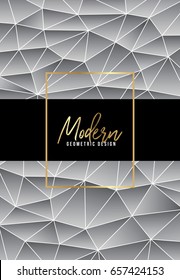 Modern geometric background. Abstract polygonal vector design.