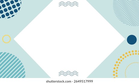 Fondo geométrico moderno con Formas abstractas y espacio en blanco diagonal