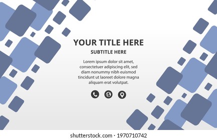 Modern Geometric Background With Abstract Squares