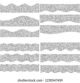Modern geometric background with black ellipse element circle. Graphic image template seamless pattern. Abstract vector Illustration eps 10 for your business brochure, banner design, advertise booklet