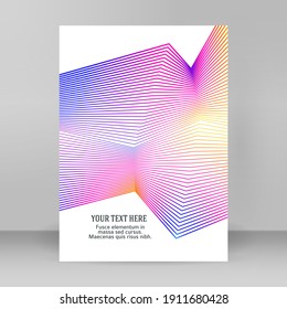 Modern geometric background with black lines element. Graphic image template pattern. Abstract vector Illustration eps 10 for your business brochure, banner design, advertise booklet
