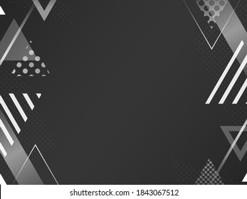 modern geometric background / black and white