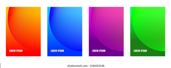 Modern geometric background. Bright design of lines and shapes. 