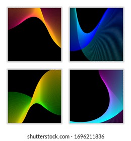 Modern geometric background. Bright design of lines and shapes.