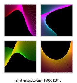  Fondo geométrico moderno. Diseño luminoso de líneas y formas.