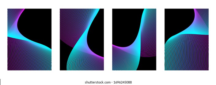 Modern geometric background. Bright design of lines and shapes.