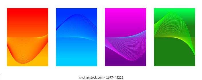 Modern geometric background. Bright design of lines and shapes.