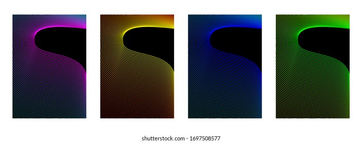  Moderner geometrischer Hintergrund. Helles Design von Linien und Formen.