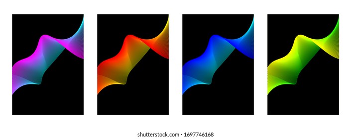 Modern geometric background. Bright design of lines and shapes.