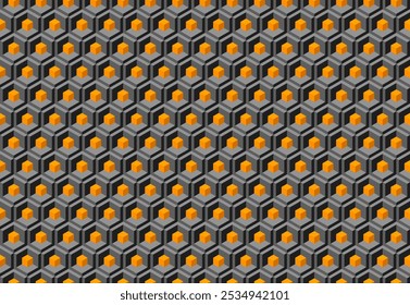 Modern geometric background for business or corporate presentation. Tech seamless ornamental vector pattern for banner design. Tillable grid mesh repeatable technology.