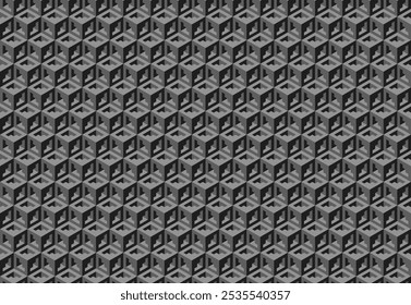 Modern geometric background for business or corporate presentation. Tech seamless ornamental vector pattern for banner design. Tillable grid mesh repeatable technology.